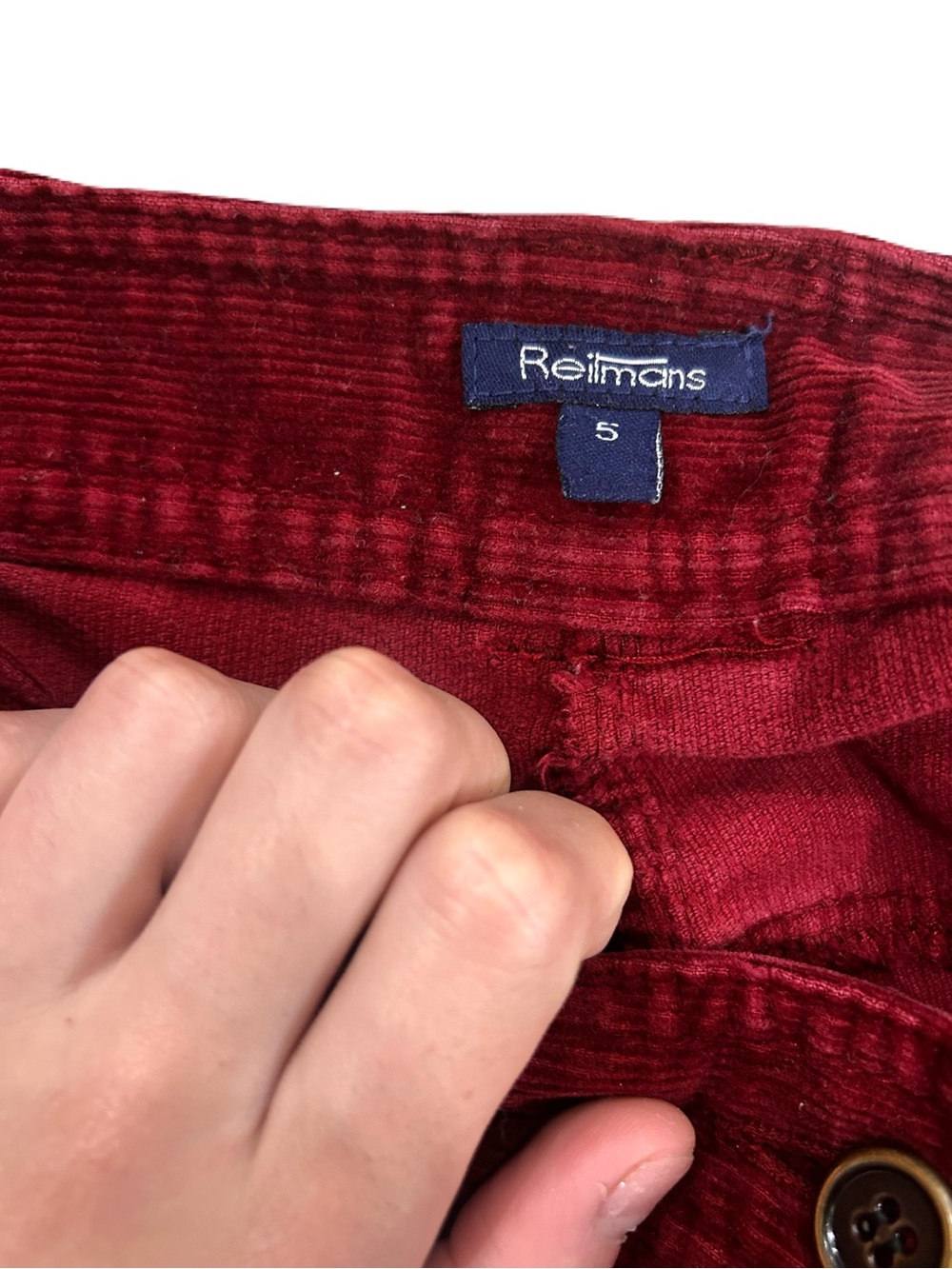 Burgundy Reitman Corduroys - Picture 3 of 4